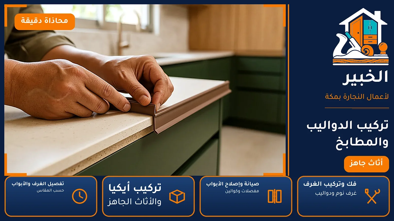 تركيب الدواليب والمطابخ في الأندلس بمكة — الخبير لأعمال النجارة بمكة