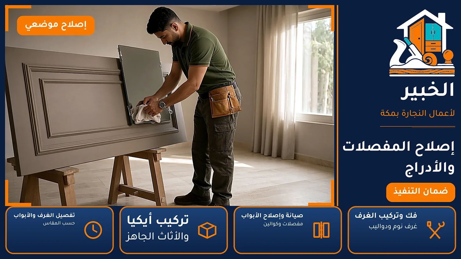 إصلاح المفصلات والأدراج في شعب عامر بمكة — الخبير لأعمال النجارة بمكة