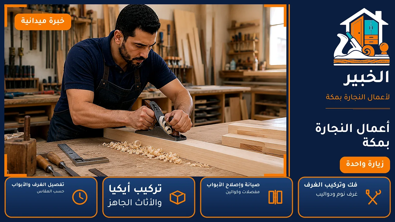 نجار الغزة بمكة — أعمال النجارة بمكة