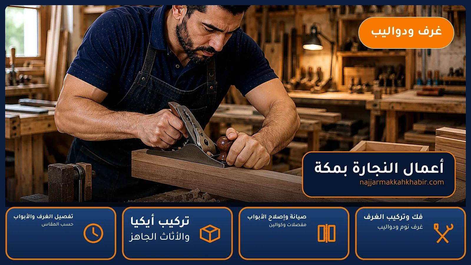 نجار المرسلات بمكة — أعمال النجارة بمكة