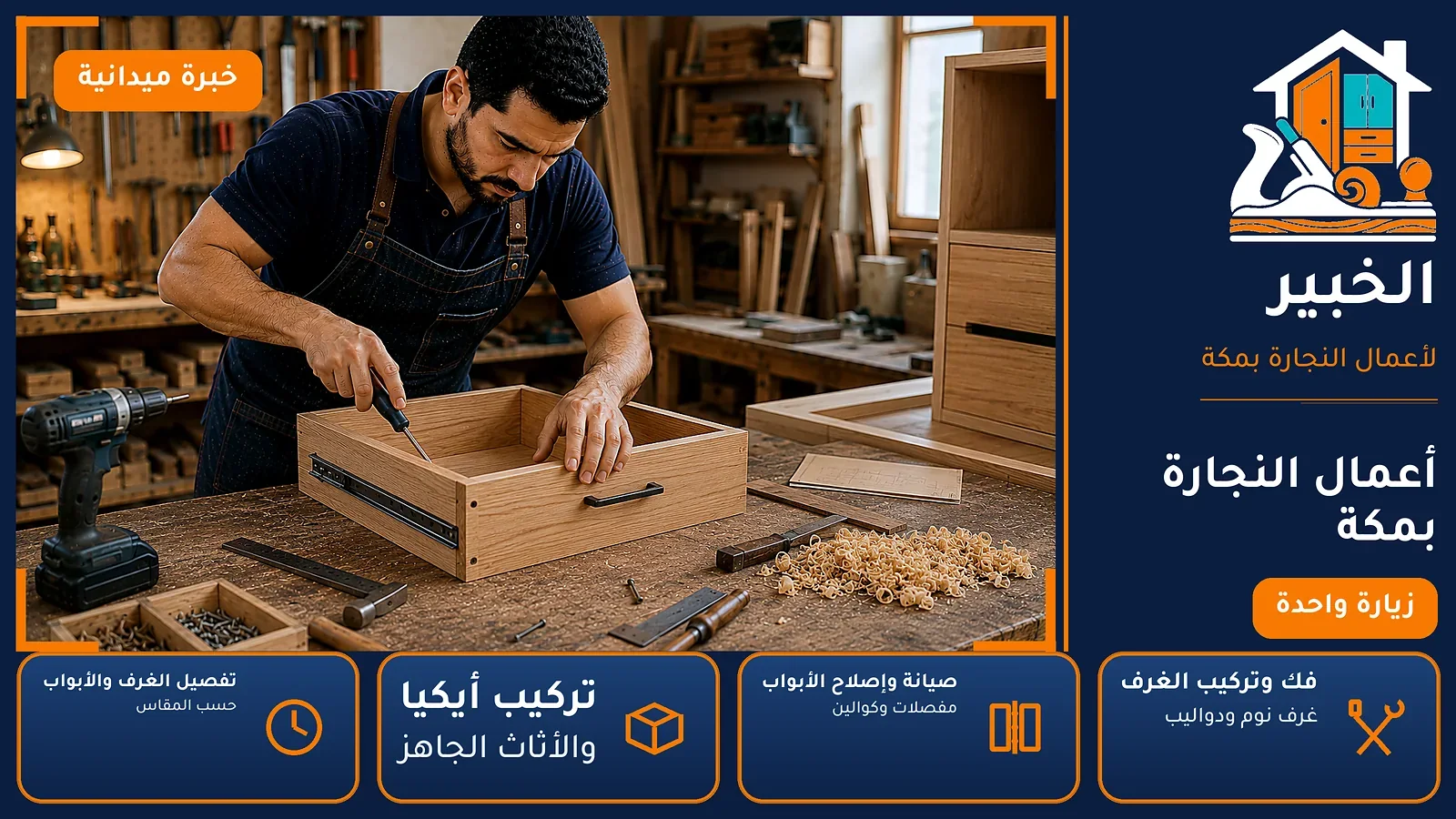 نجار التيسير بمكة — أعمال النجارة بمكة