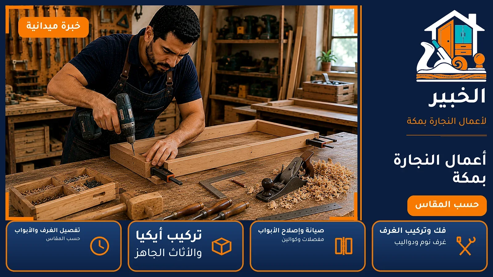 نجار الحجون بمكة — أعمال النجارة بمكة