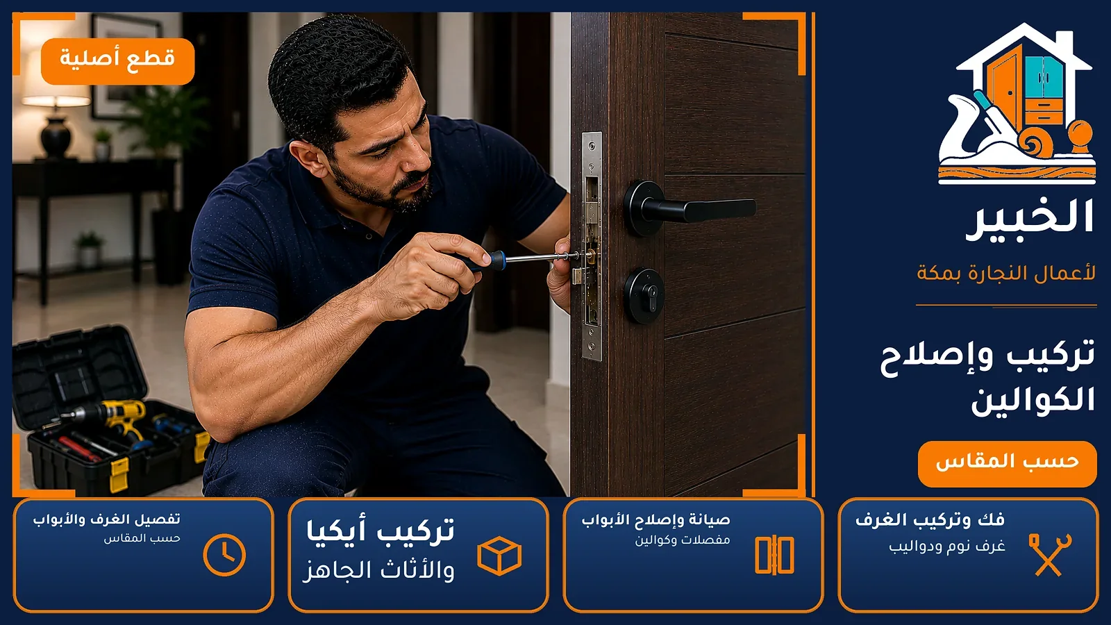 تركيب وإصلاح الكوالين في الإسكان بمكة — الخبير لأعمال النجارة بمكة