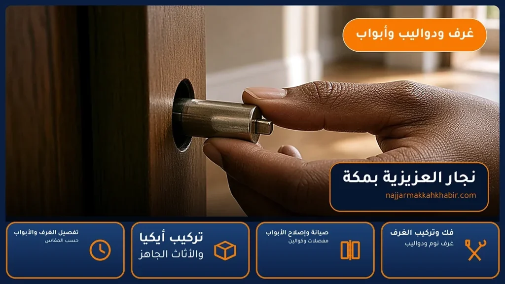 نجار العزيزية بمكة – 0546707423 – فك وتركيب الغرف والدواليب وإصلاح الأبواب — الخبير لأعمال النجارة بمكة