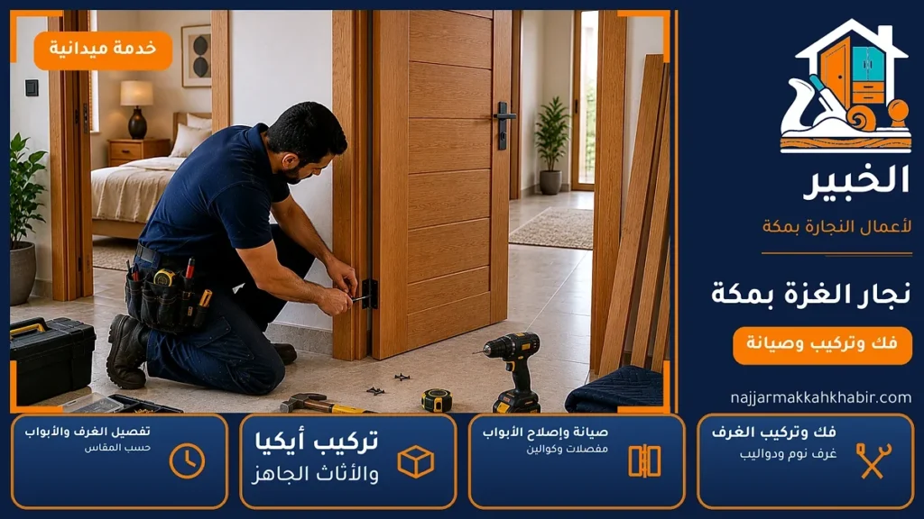 نجار الغزة بمكة – 0546707423 – فك وتركيب وصيانة وتفصيل الأثاث — الخبير لأعمال النجارة بمكة