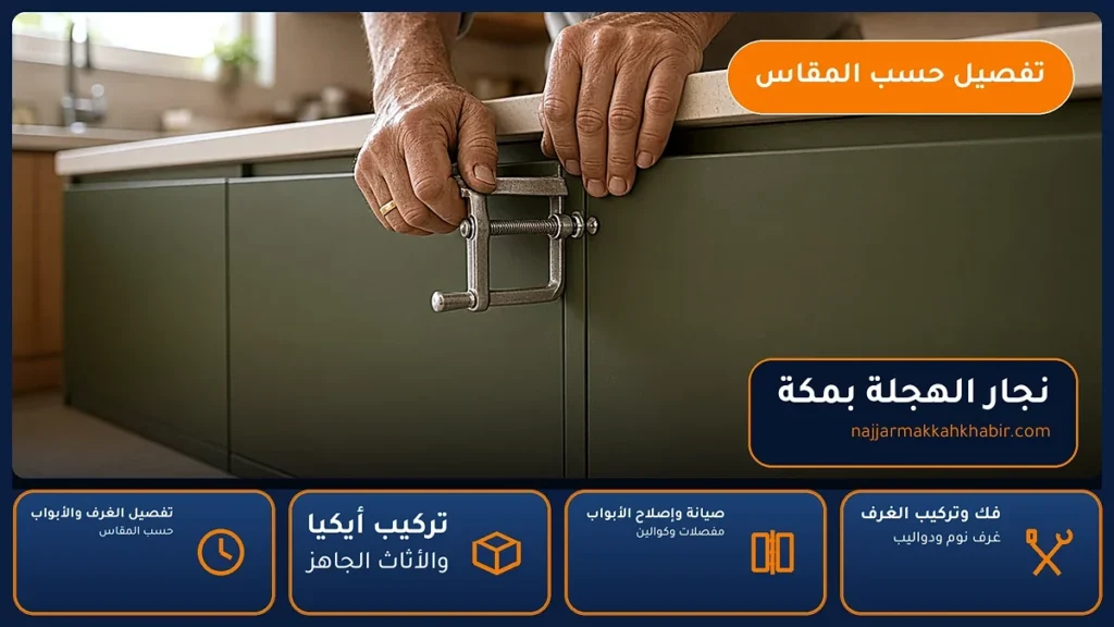 نجار الهجلة بمكة – 0546707423 – تركيب أثاث أيكيا وصيانة المفصلات والكوالين — الخبير لأعمال النجارة بمكة