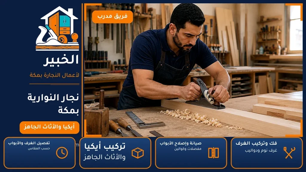 نجار النوارية بمكة – 0546707423 – فك وتركيب غرف نوم ودواليب وتركيب أيكيا — الخبير لأعمال النجارة بمكة