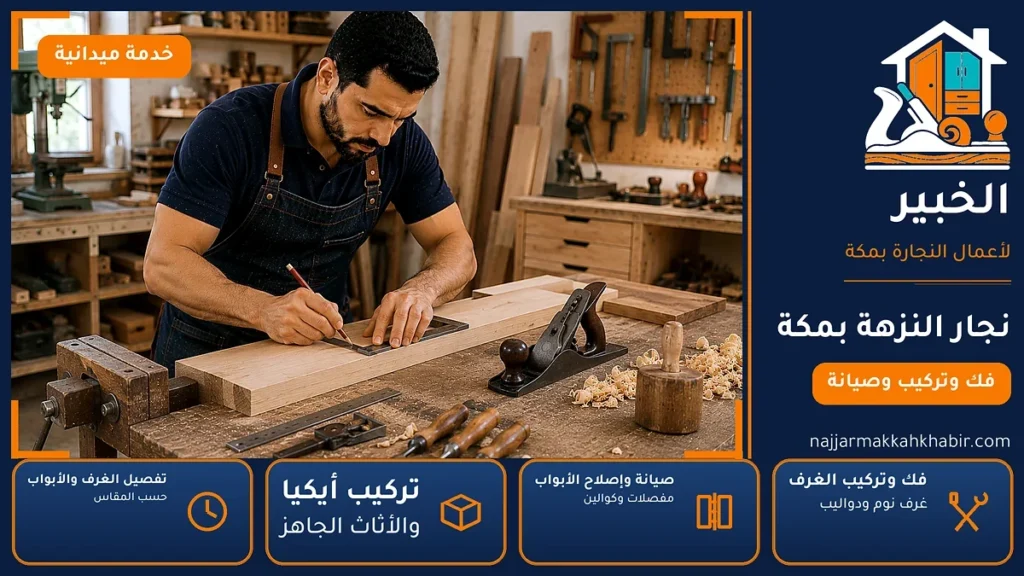 نجار النزهة بمكة – 0546707423 – تركيب أثاث أيكيا وصيانة المفصلات والكوالين — الخبير لأعمال النجارة بمكة
