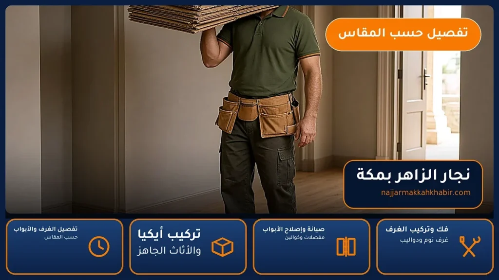 نجار الزاهر بمكة – 0546707423 – نقل وتركيب الغرف وصيانة الدواليب والأبواب — الخبير لأعمال النجارة بمكة