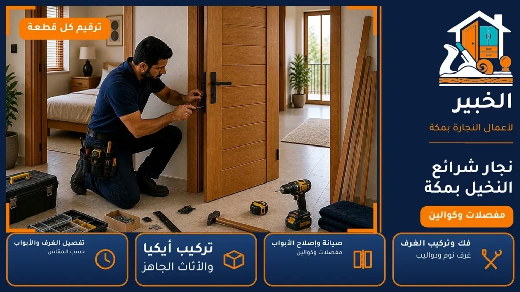 نجار شرائع النخيل بمكة – 0546707423 – تجميع الأثاث الجاهز وصيانة وتفصيل — الخبير لأعمال النجارة بمكة