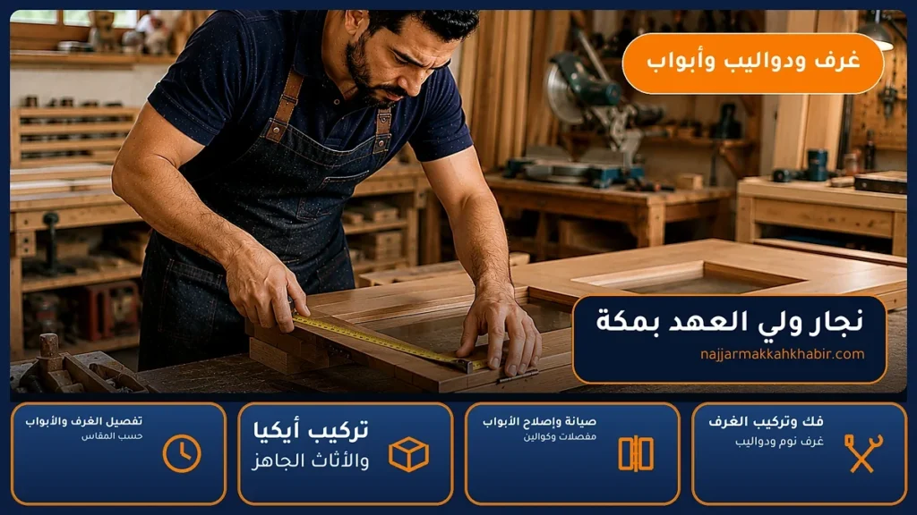 نجار ولي العهد بمكة – 0546707423 – فك وتركيب وصيانة وتفصيل الأثاث — الخبير لأعمال النجارة بمكة